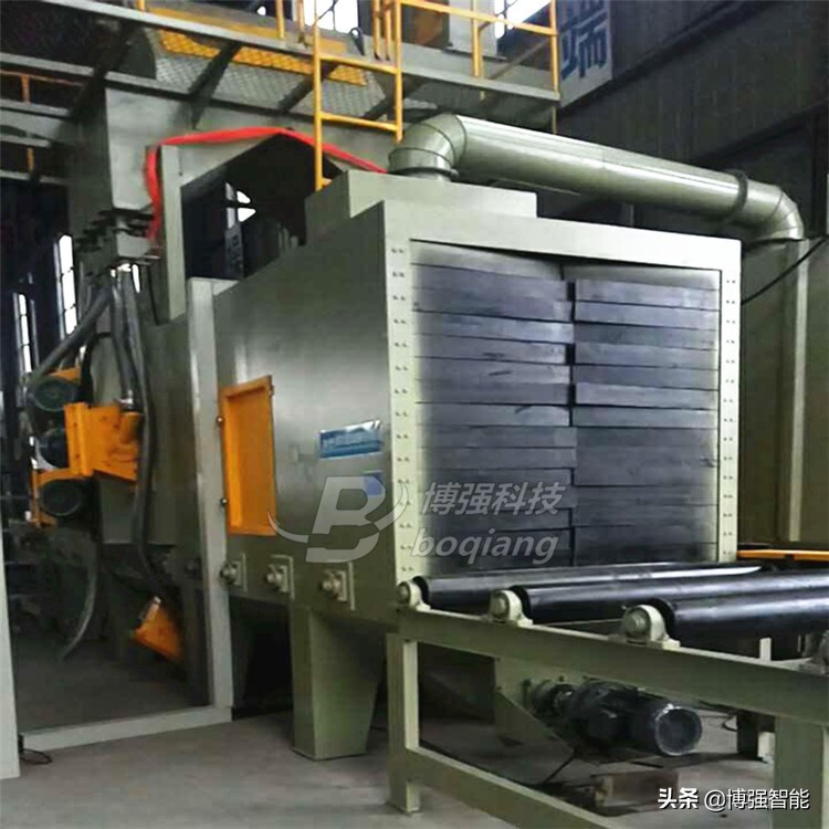 钢结构除锈工艺双面式抛丸机效率高不止一点点