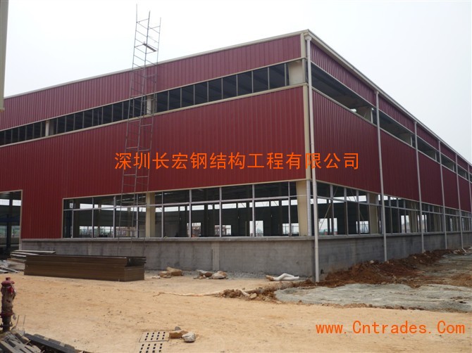 彩钢厂房图纸_钢构厂房图纸_钢结构厂房带窗口图纸